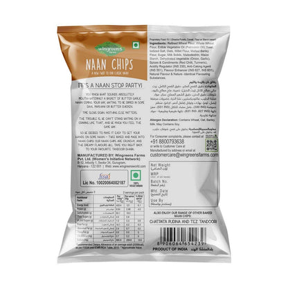 butter garlic naan chips