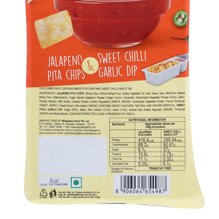jalapeno pita chips with sweet chilli garlic dip online