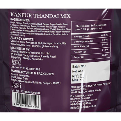 kanpuri thandai mix ingredients