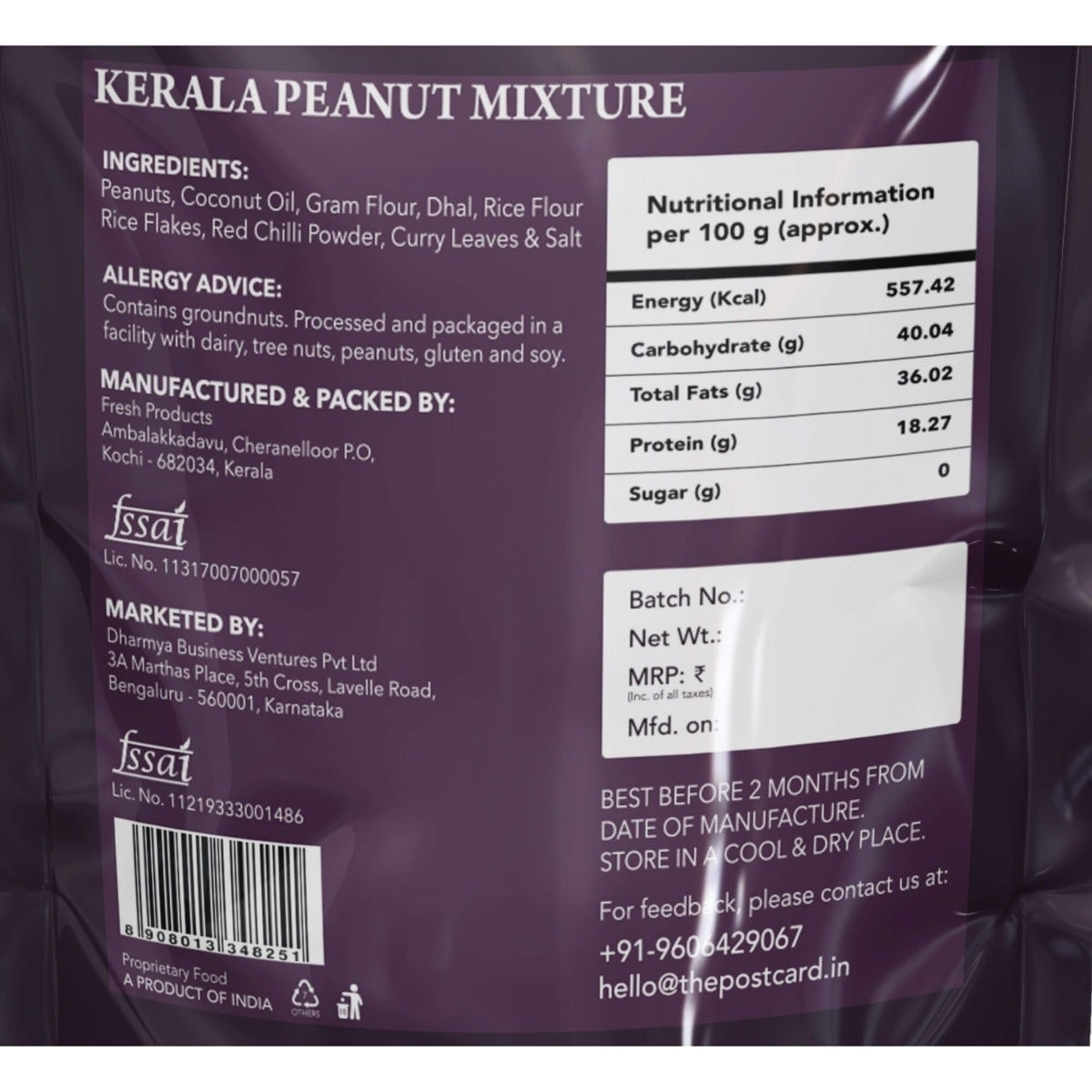 kerala peanut mixture ingredients