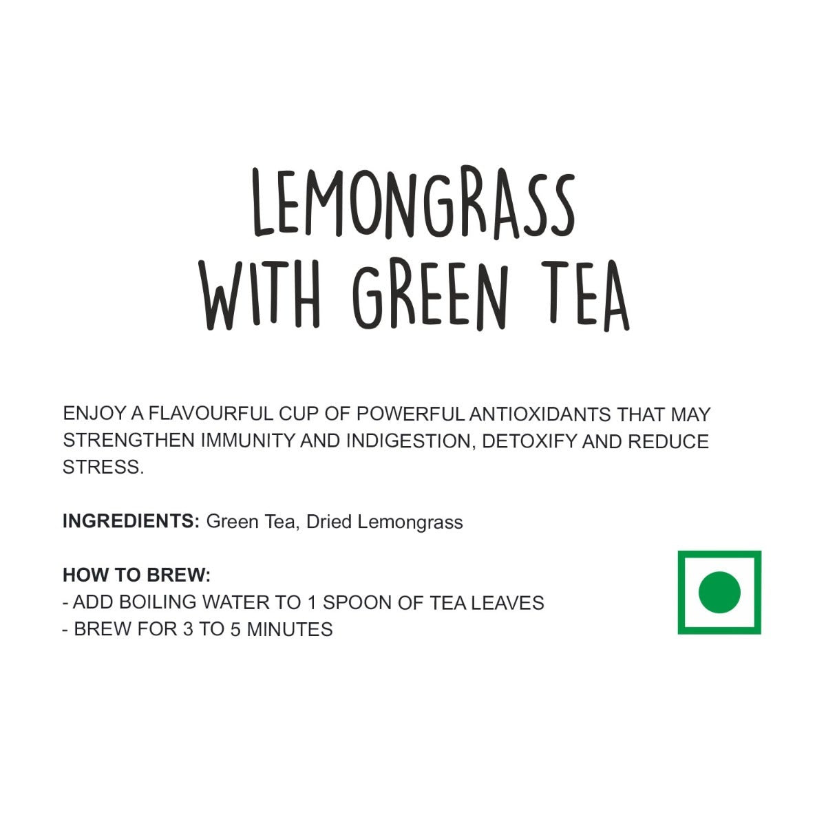 lemongrass green tea ingredients