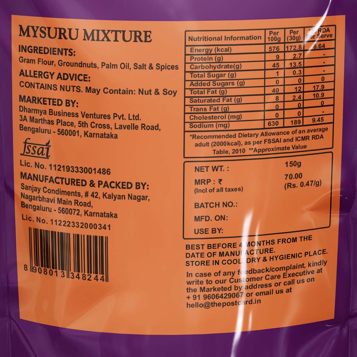 mysuru mixture order online
