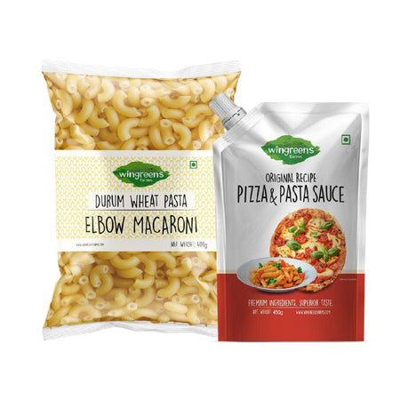 Elbow Macaroni (400g) with Pizza Pasta Sauce (450g)