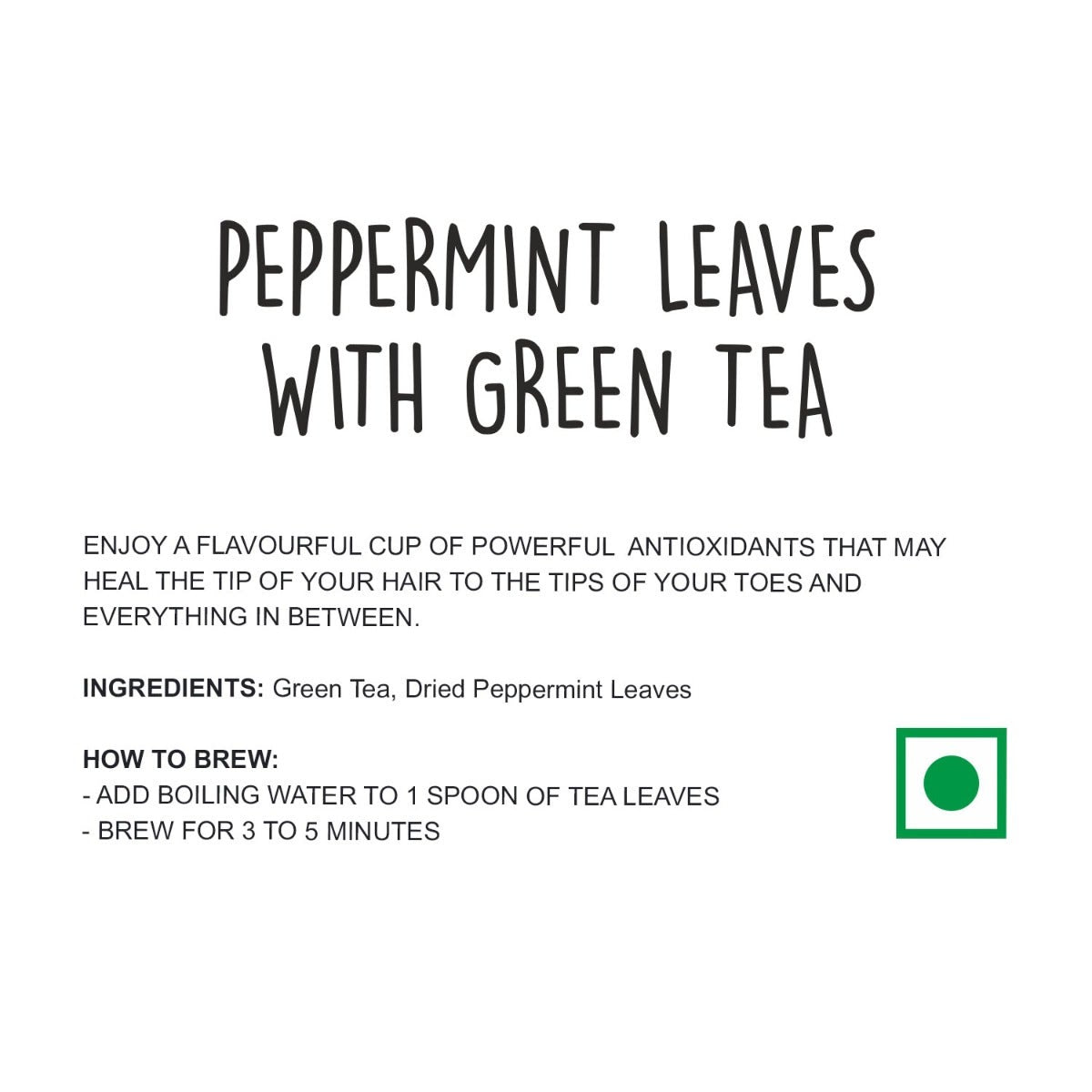 peppermint green tea ingredients