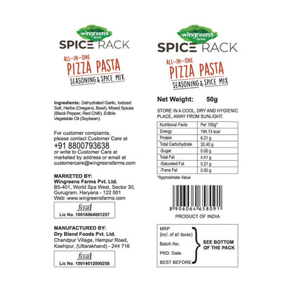 pizza pasta seasoning ingredients