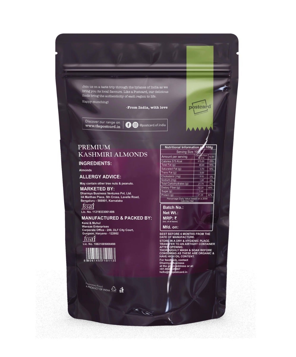 premium kashmiri almonds