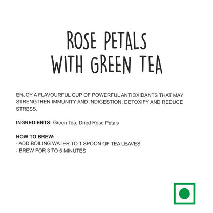 Rose Petals with Green Tea
