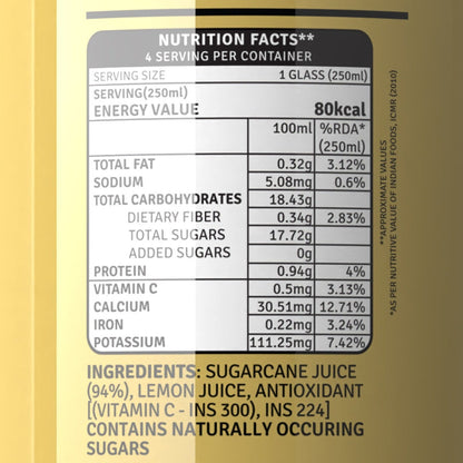 sugarcane juice nutrition