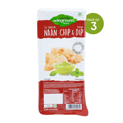 tez tandoori naan chips with pudina dip