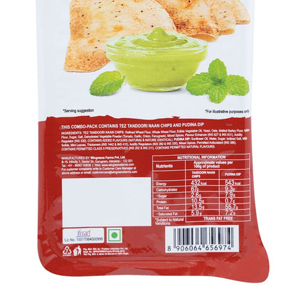 tez tandoori naan chips with pudina dip online