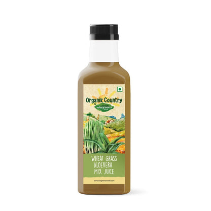 wheat grass aloevera mix juice