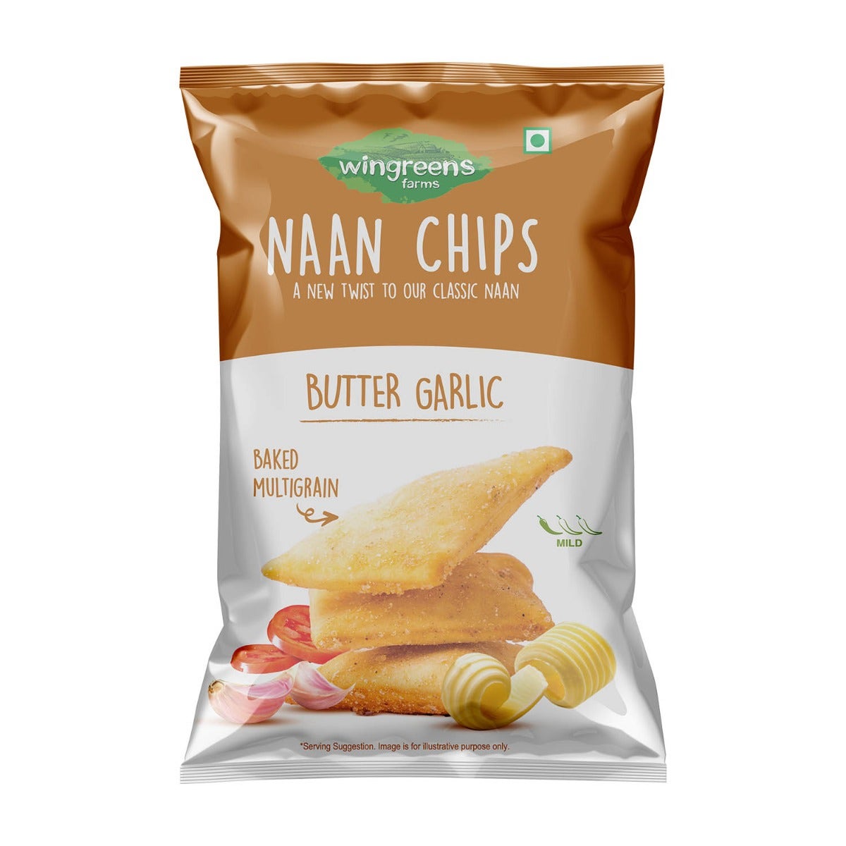 wingreens farms butter garlic naan chips